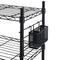 Organize it All Black Steel Etagere Adjustable Shelves